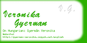 veronika gyerman business card